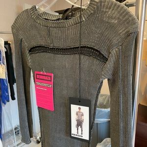 Small Demobaza ribbed dress/shirt, unused with authenticity tags still attached.